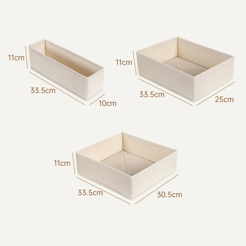 Foldable Drawer Organizers Oxford Underwear Storage Box Bra Socks Wardrobe Storage Containers Closet Jeans Storage Organizer