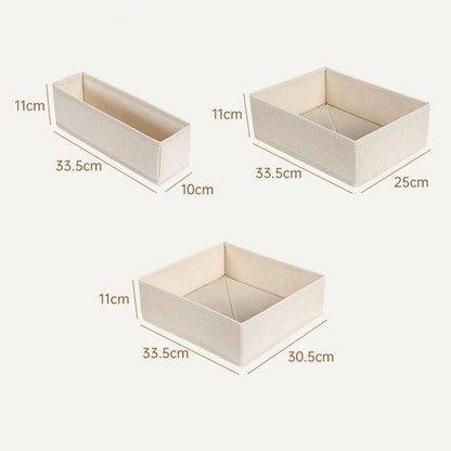 Foldable Drawer Organizers Oxford Underwear Storage Box Bra Socks Wardrobe Storage Containers Closet Jeans Storage Organizer