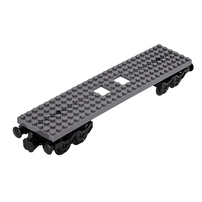 2025 New MOC City Creative Idea 6 * 28 dark grey train base Building Block Bricks Kids DIY High-tech Creative Toy