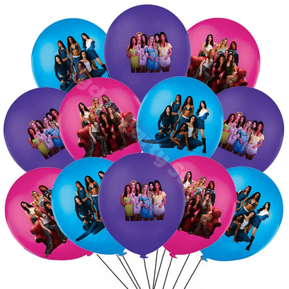 Idol K&Katseye Birthday Party Favors Bracelet Sticker Keychain Kpop Girl Balloons Party Decoration Fans Gifts Baby Shower Suppli