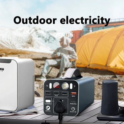 PURFIELD 150W 156Wh Portable Power Station 110V/220V Solar Generator Outdoor Emergency Mobile Power Bank For Camping Power LED