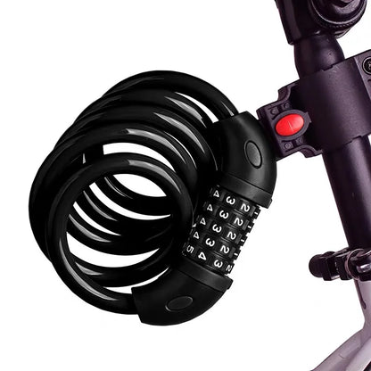 Bicycle Locks Anti-theft Mtb Bike Steel Wire Padlock 4Digit Password Electric Scooter Motorcycle Locks MTB Bicycle Accessories