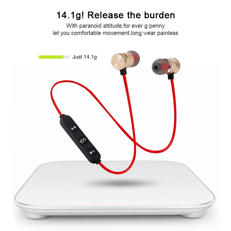 1/2/3/4pcs Bluetooth Earphone Sports Neckband Magnetic Wireless Earphones Stereo Earbuds Music Headphones With Mic For Xiaomi