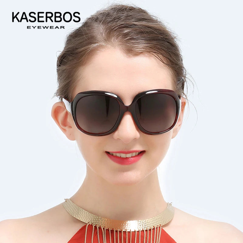 Polarized Women Sunglasses Oversized Anti Reflective UV400 Fashionable Simple Sports Style Drive