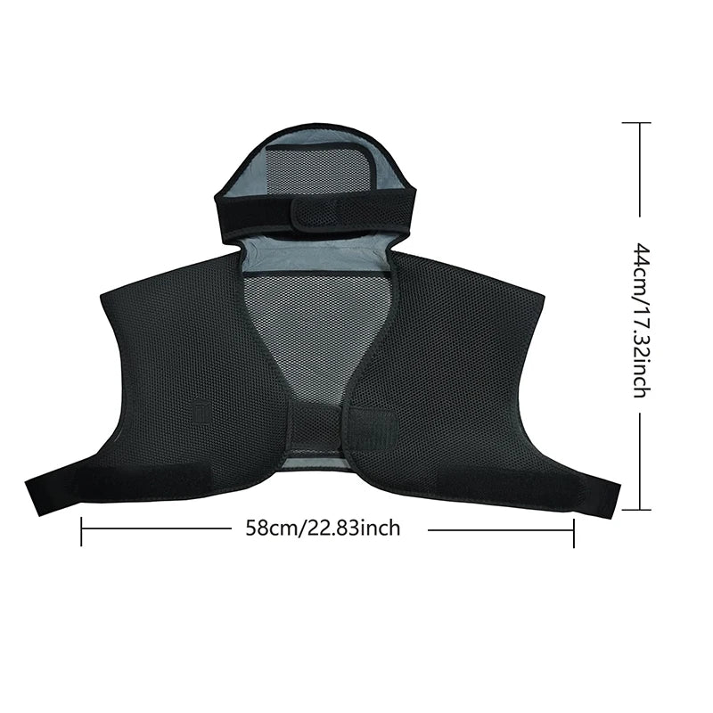 Electric Massage Wrap Neck Shoulder Back Pain Relief Heating Shawl Shoulder Vibration Massager Cold Weather Body Warmer Vest