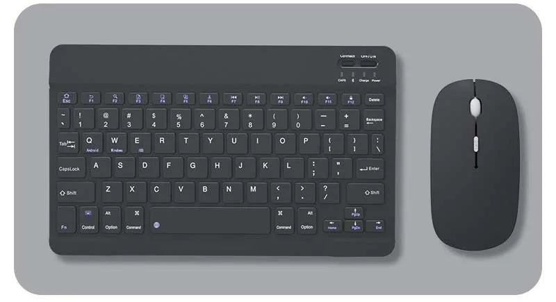 with Bluetooth Keyboard Mouse for Oukitel RT8 RT7 RT6 RT3 RT10 78Key Rechargeable Wireless 10inch Keyboard Mice Set Combo