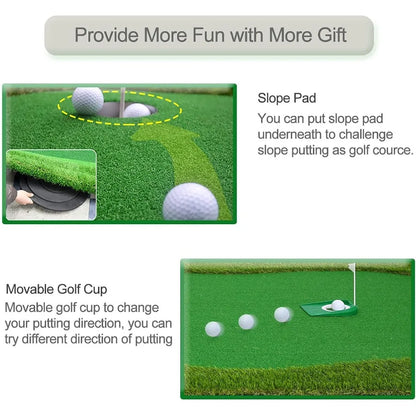 Large Professional Golf Putting Green Mat for Indoor Outdoor Use HighQuality Artificial Turf Practice Surface for Improving Put