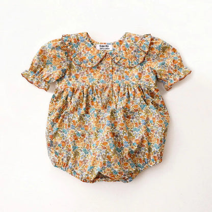 0-2y Baby Girls Clothes Cotton Linen Sleeveless Infant Girl Rompers