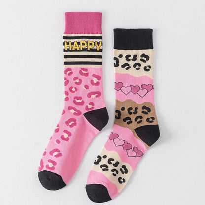 1 Pair Man Women Sock Original AB Tide Socks Colorful Cat Dog Koala Cow Cotton Socks Four Seasons Unisex Socks for Birthday Gift