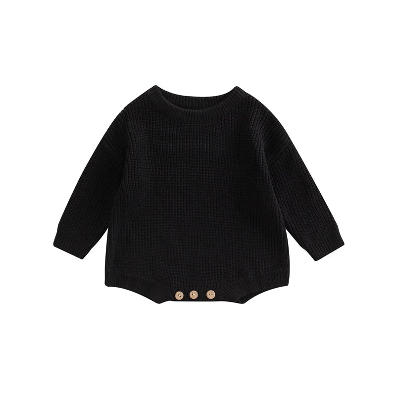 0-2Y Knitting Newborn Baby Girl Boy Spring Autumn Clothes Cute Long Sleeve Sweater Romper Jumpsuit Casual New born Outfits