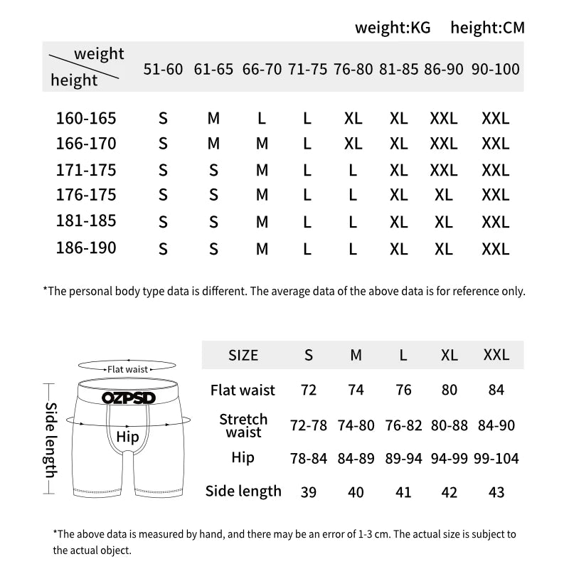 ETHIKA 3Pcs Men Sexy Underwear Boxers Breathable Man Underpants Plus Size S-3XL Mens Trunks Men's Panties Lingeries Boxer Briefs