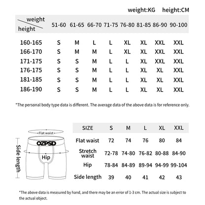 ETHIKA 3Pcs Sexy Men Underwear Boxers Breathable Man Underpants S-3XL Plus Size Mens Trunks Men's Panties Lingeries Boxer Briefs