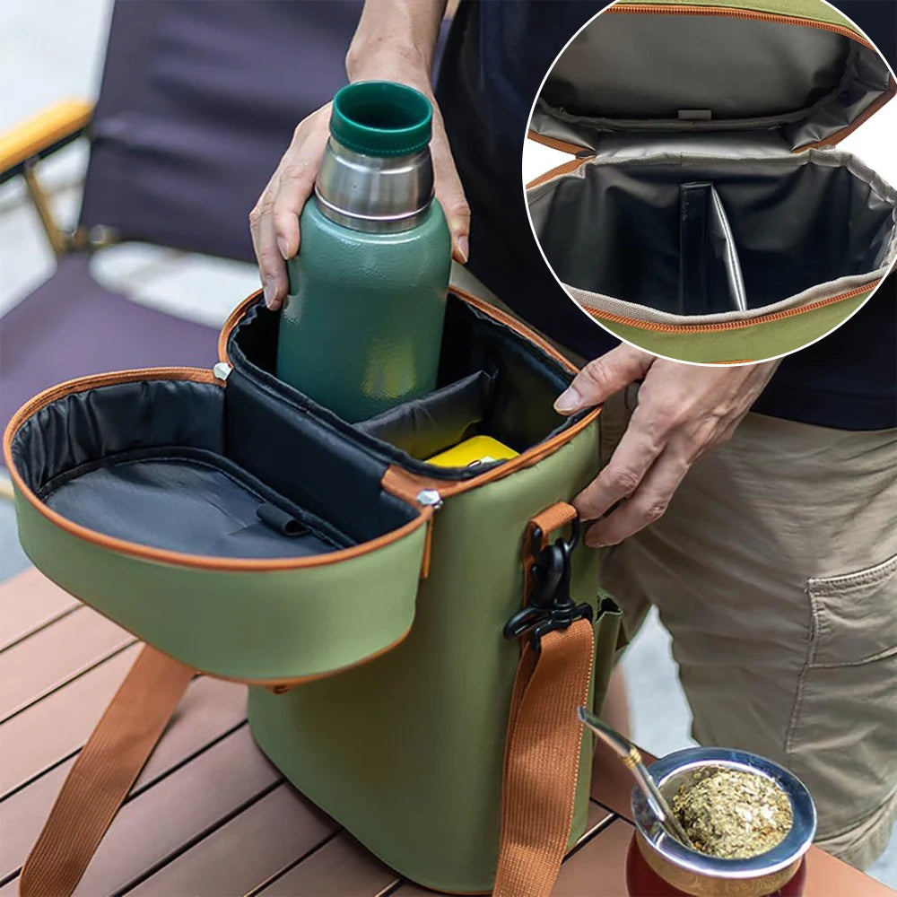 Insulated Wine Bag Portable Cooler Bag for Outdoor Picnic Wine Preservation Thermal Wine Carrier