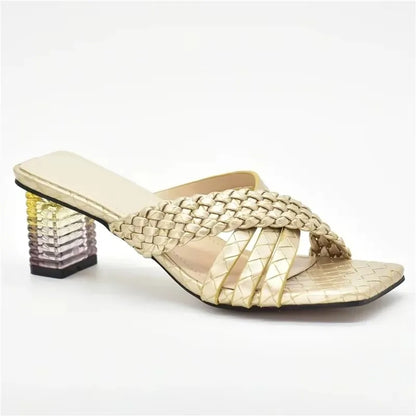 Latest Ladies Shoes and Sandals Plus Size Women Shoes 43 High Heels Sexy Elegant Slip on Closed Toe Heels Women Party Pumps