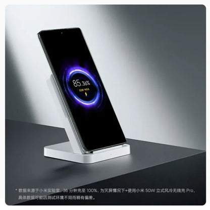 Xiaomi 50W Vertical Air Cooling Wireless Fast Charger Pro Compatible with Xiaomi 13 Pro/13Ultra/14/14Ultra Series