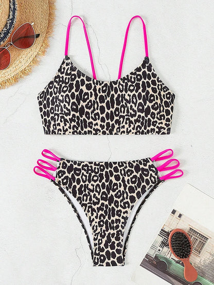 Sexy Leopard Micro Bikini 2026 Women Swimsuit Female Swimwear High Waist Bikinis Sets Brazilian Bandeau Beach Wear Bathing Suit