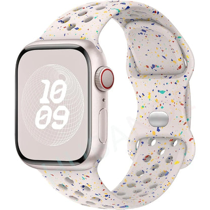 Strap For Apple Watch Band 44mm 49mm 45mm 40mm 41mm 38mm 42mm correa Breathable sports bracelet iwatch series 8 SE 7 6 5 9 Ultra
