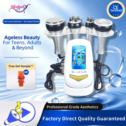 4-in-1 40K Cavitation Body Slimming Machine — Skin Tightening & Face Toning