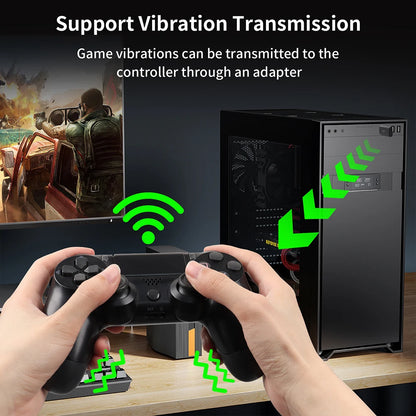 USB Wireless Receiver For Nintend Switch PC PS4 PS5 Controller Laptops Adapter USB Receiver Bluetooth 5.3 Wireless USB Adapter