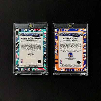Topps 2026 Finest Big Head Comic Teka Warriors Curry Spurs Text Class SSP Original Reproduction Self-Made Card Refraction Gift