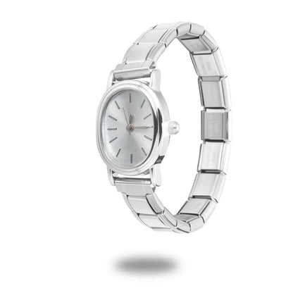 1PC High Quality Men Women's Stainless Steel Round Simple Watch Bracelet Bangle For Friend Wife Birthday Gift DIY Jewelry