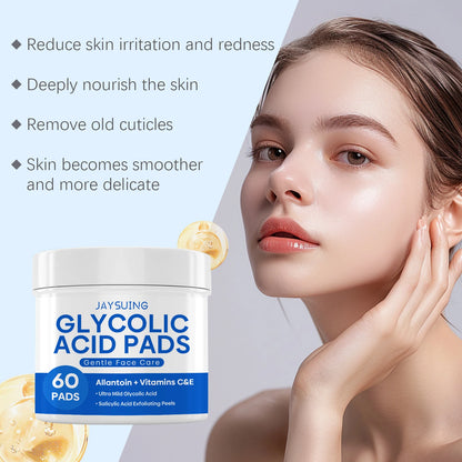 Glycolic Acid Exfoliating Pads - Gentle Peel Pads For Face, Brightening & Smoothing Skin With Salicylic Acid