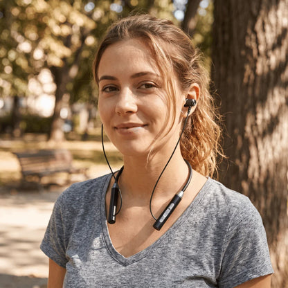 Bluetooth 5.0 Wireless Bluetooth Headphones 9D Stereo Magnetic Design Neckband Earphone HiFi Stereo With Mic Bluetooth Earphone