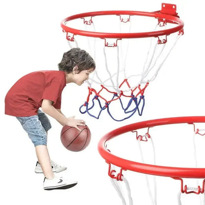 Children Basketball Hoop Door Wall Mounted Rim Screws Installed Goal Net Indoor Outdoor Shooting Practice Toy Sports Equipment