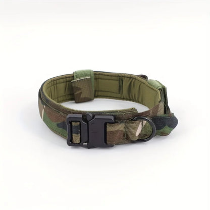 Tactical Dog Collar Military Nylon Heavy Duty K9 Collar Quick Release Buckle Adjustable Training Collar For Large Dogs