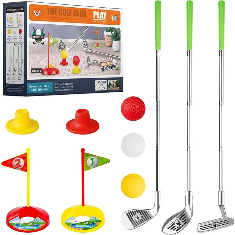 1 Set Golf Club Set Outdoor Sports Toys Sports Games Competitive Indoor Interactive Retractable Golf Club Set Toys