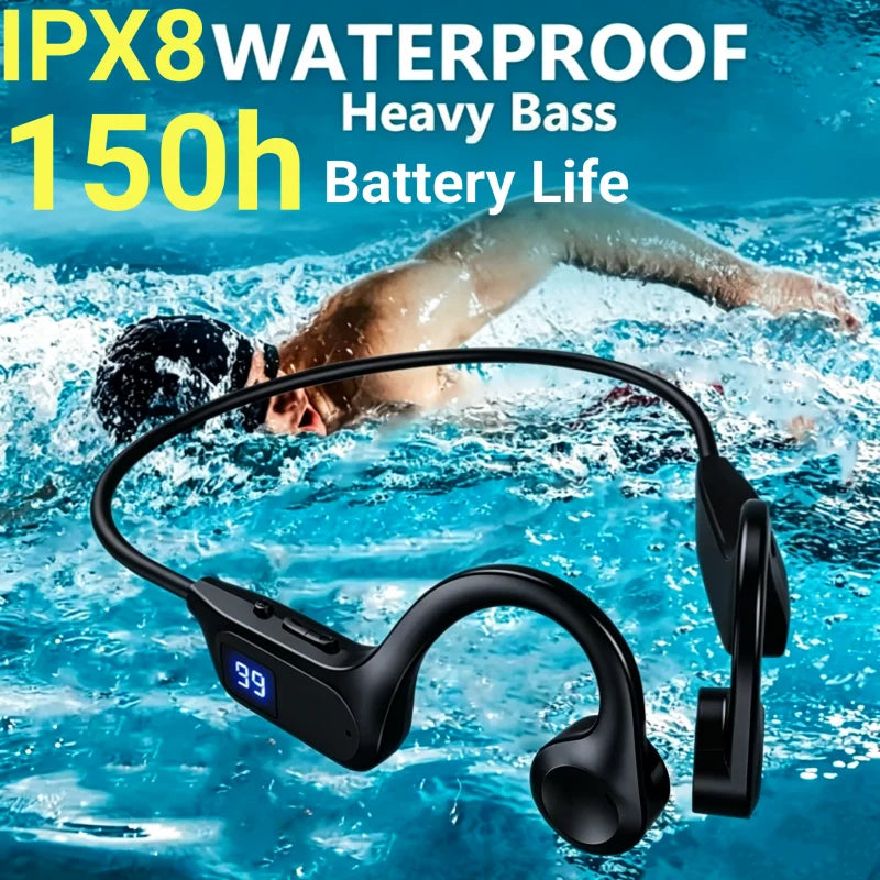 Lenovo Wireless Bone Conduction Headphones Bluetooth Earphone Sport Swimming Bluetooth Compatible Headphone Hand-free With Mic
