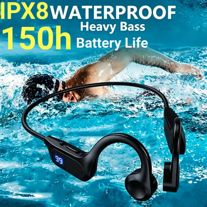 Lenovo Wireless Bone Conduction Headphones Bluetooth Earphone Sport Swimming Bluetooth Compatible Headphone Hand-free With Mic