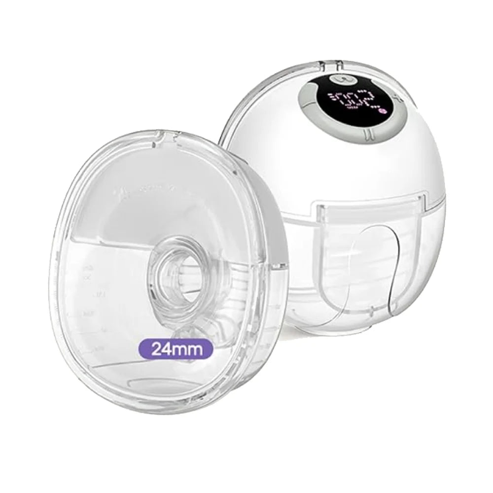 BornBL S32 Hands-Free Breast Pump, Wearable Breastfeeding Pump 4 Modes 9 Levels , Electric Breastmilk Pump Portable, 24mm Flange