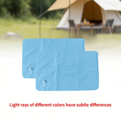 2Pcs Inflatable Travel Pillows or Pumps Portable Ultralight Camping Blow Up Air Pillow for Airplane Car Office Hiking Backpack
