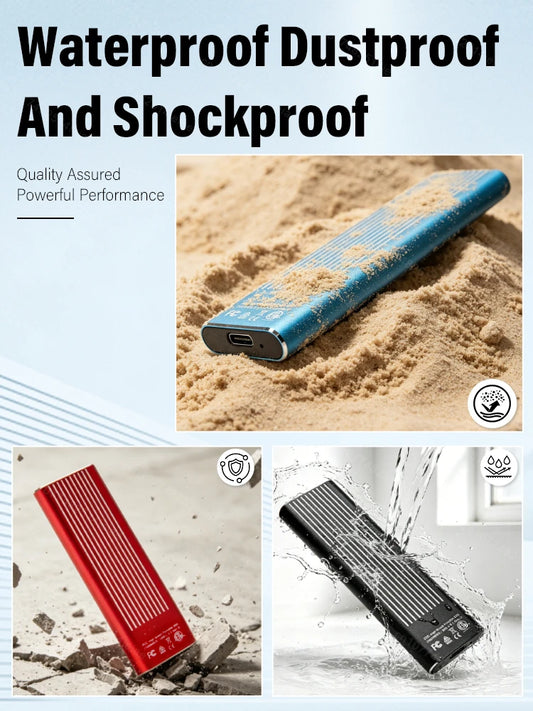 Slim Portable Mobile External SSD 16TB Hand‑Carry External Storage Hard Disk USB3.2 Type‑C Quick Transmission Portable External