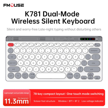 Bluetooth Wireless Keyboard Mouse Set Laptop Silent Button Charging Portable Mini Wireless Keyboard Office Typing