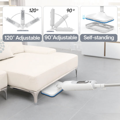 INSE Powerful Steam Mop High Temperature 6 in 1 Scrubbing Steam Cleaner Detachable Floor Steam Mop for Hard Floor Carpet Kitchen