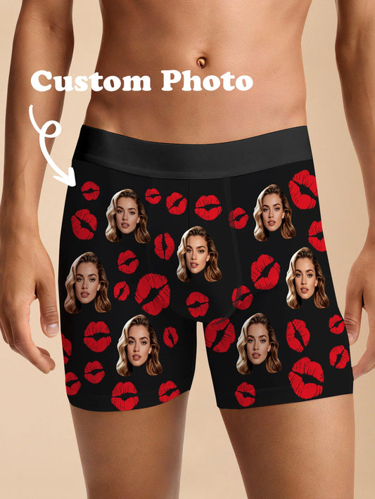 Men's Custom Face Boxer Briefs | Personalized Photo Print | Valentine's, Anniversary & Birthday Gifts