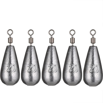 5pcs/lot 3.5g 5g 7g 10g 14g 20g Fishing Weight Sinker Water Drop Weights Carp Fishing Baits Sinker Fishing Tackle Accessories