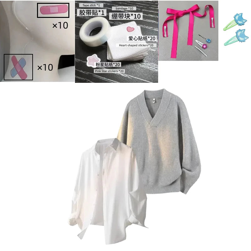 Anime Alien Stage Till Ivan Cosplay Costume Sweater Shirt Accessories Wig Suit for Men Halloween CarnivalParty Roleplay Outfits