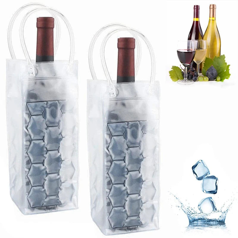 Wine Ice Bag Holder Champagne Beer Cooler Whisky Can Drink Cooler Gel Cooling Chiller Bar Accessories BTBD01