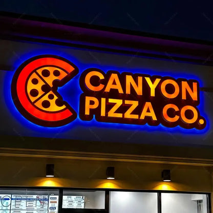 Custom LED Channel Letters Sign Outdoor Waterproof Backlit Logo For Restaurant Shop Office Business Storefront Decor