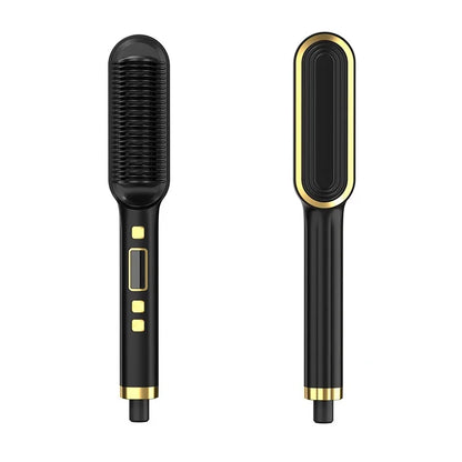 Hair Straightener Brush Iron Professional Hair Tools Straightening Comb LCD Hair Comb Wet And Dry Hair Straightener & Curler