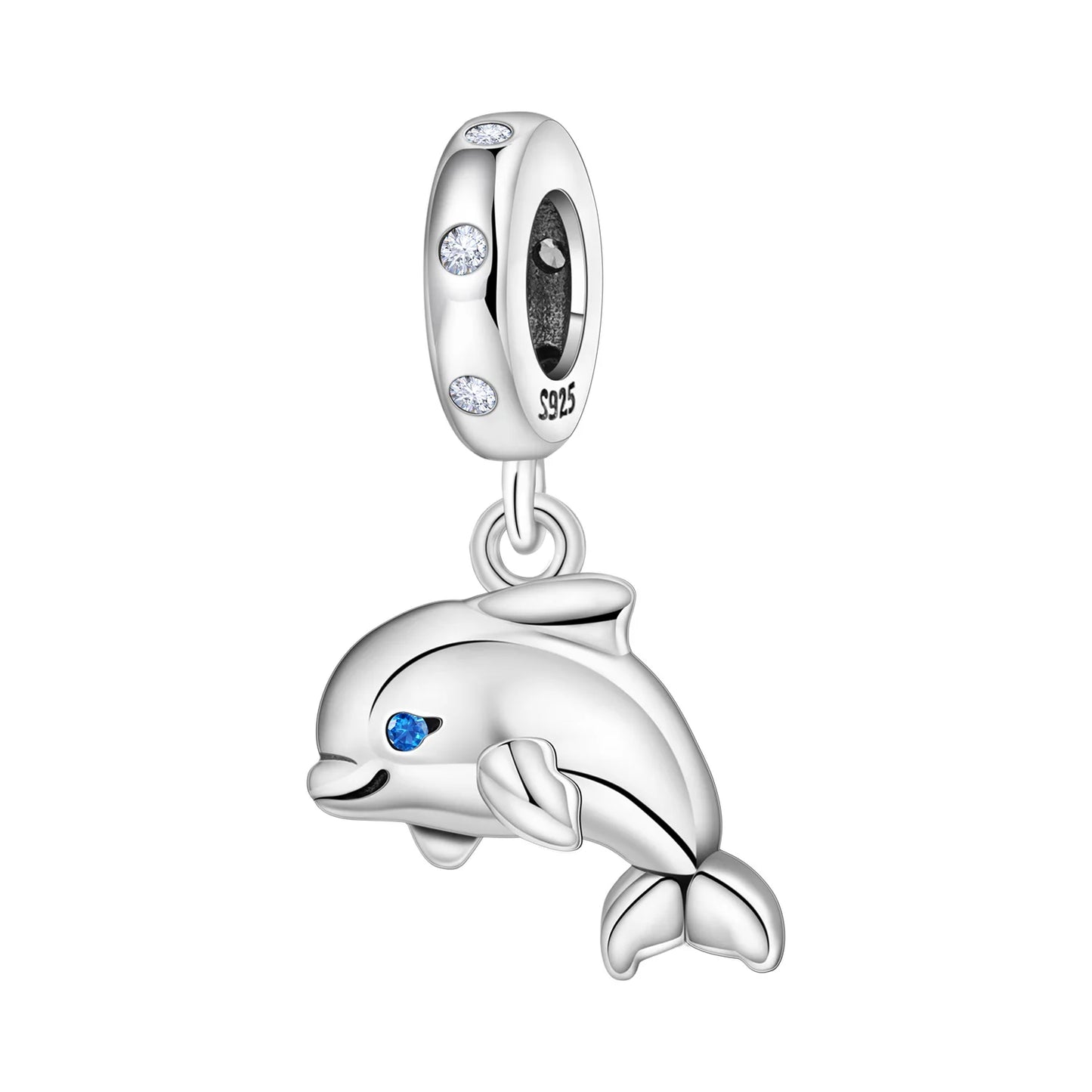 Hot Sale 925 Sterling Silver Dog Cat Cute Pet Animals Pendant Birthday Party Gift for Women Bangle Bracelet Necklace DIY Jewelry