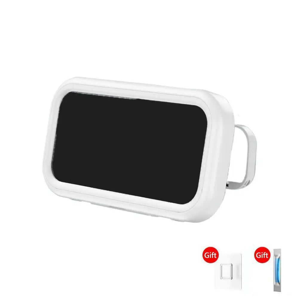 Upgraded 360° Rotating Bathroom Waterproof Phone Case Holder Waterproof Case with Touch Screen Wall Mount Shelf in Bathroom