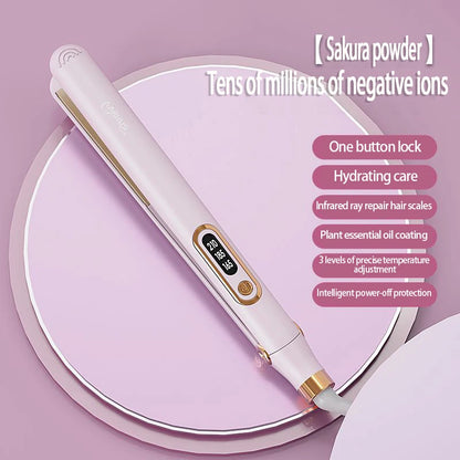 Professional Safe Hair Straightener Curler 2 In 1, 10 Seconds Fast Heating Hair Plate, High Quality Hair Styling Tools