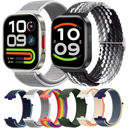 Nylon Braided Original Strap for Redmi Watch 6 Active 6 Lite Wristband for Redmi Watch 6 5 4 Xiaomi Band 10 Pro 9 Pro 8 Pro Band