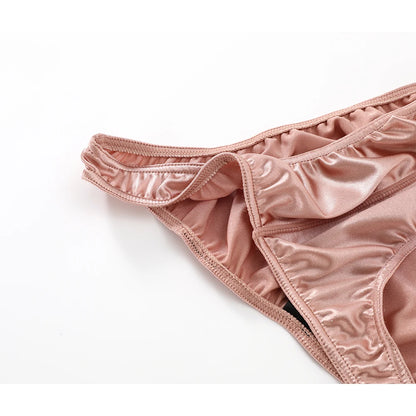Men's Panties Couple Underwear Men Large Size Pant  Gay Comfortable Sexy Underpants High Quality Briefs Satin Silky Multicolor