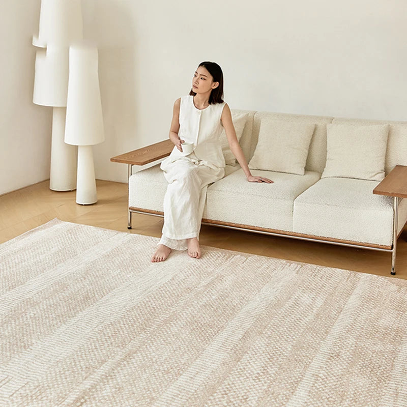 Luxury Simple Rugs Carpet Living Room Thick Anti-skid Cream Style Area Rug for Study Home Cloakroom Modern Floor Mat Bedroom Rug