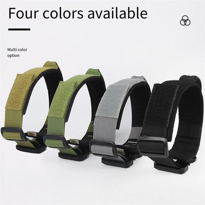 Large Dog Collar Durable Nylon Military Tactical Adjustable Pet Lead Outdoor Walking Training Collars Pitbull Labrador Supplies